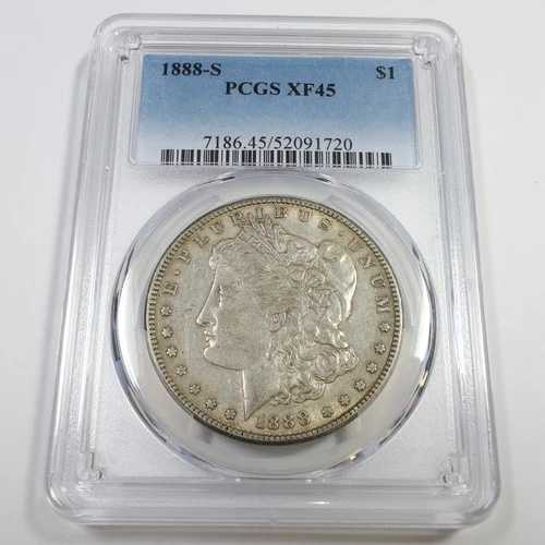 1888 S PCGS XF45 - 銀製モルガンドル 1ドル 米国コイン #57973A