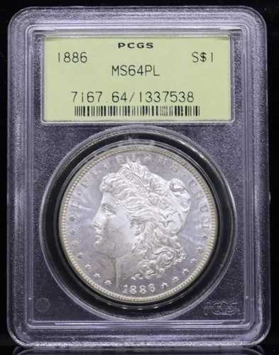 1886年モルガン・ダラー PCGS MS64PL