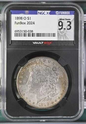 1898 O モルガン銀貨 - NGCX 9.3 - VaultBox トナー ブラックコア｜WORLD RESOURCE【QUEEN店】