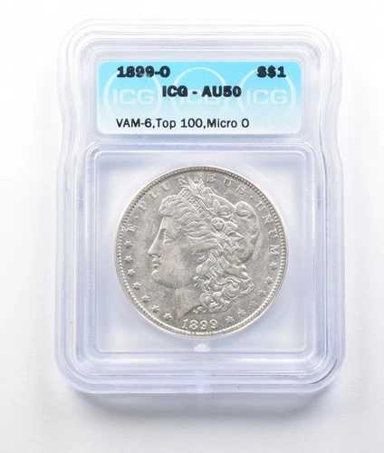 1899-O モルガン銀貨 AU50 ICG *7958|WORLD RESOURCE【QUEEN店】