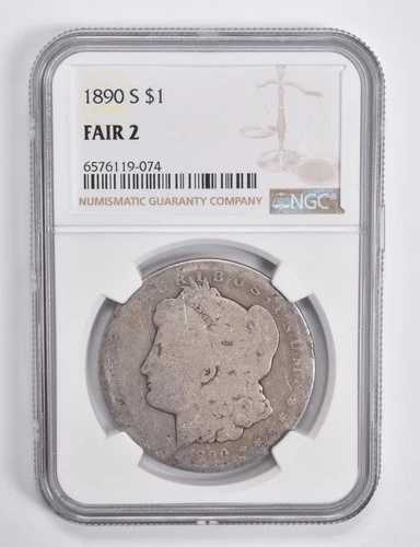 フェア 2 1890-S モルガン銀貨 NGC ローボール ローボール *4636｜WORLD RESOURCE【QUEEN店】 88,330円
