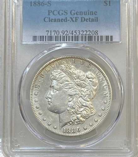 アメリカ合衆国 1886年 - S モルガンドル、硬貨、100%本物