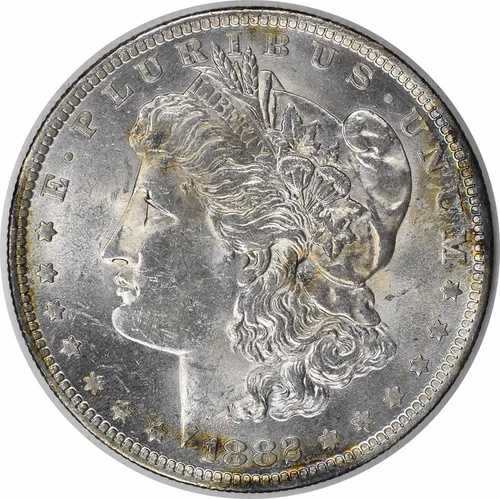 1882-O/S VAM 4 モルガン銀貨 O/S 凹型 BU 未認定 #209｜WORLD RESOURCE【QUEEN店】