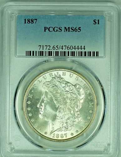 1887年 モルガン銀貨 PCGS MS 65 47 79,255円