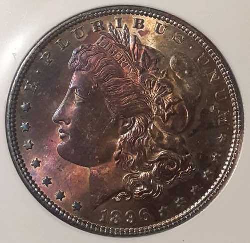 1896年 モルガン銀貨 フィラデルフィア造幣局 90%銀 (#52r-13124/T)