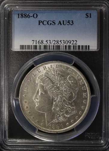 1886-O モーガン シルバー ダラー PCGS AU53 - 美しいブラスト ホワイト コイン!! 80,465円