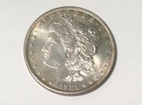 1881-O 1ドル モルガン銀貨 チョイス BU シャープディテール ミントラスター 低鋳造数