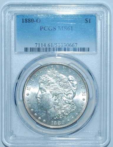 1880 O PCGS MS61 VAM-6A 8/7イヤーモルガンシルバードル 81,070円