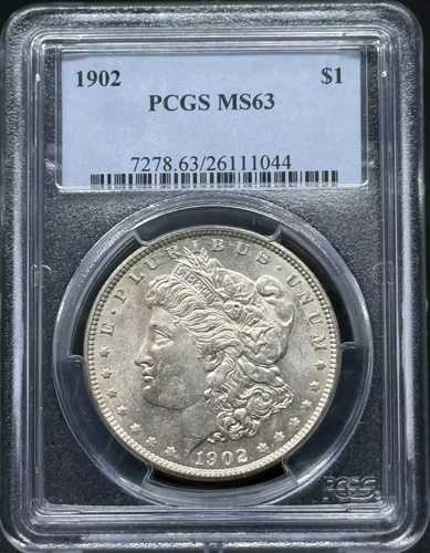 1902年 モルガン銀貨 PCGS MS-63