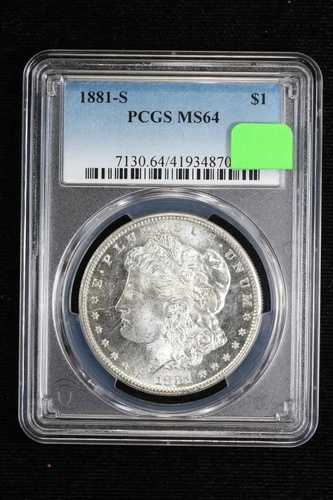 1881-S モルガン・ダラー・プルーフ（PCGS MS64 3WYB 相当）