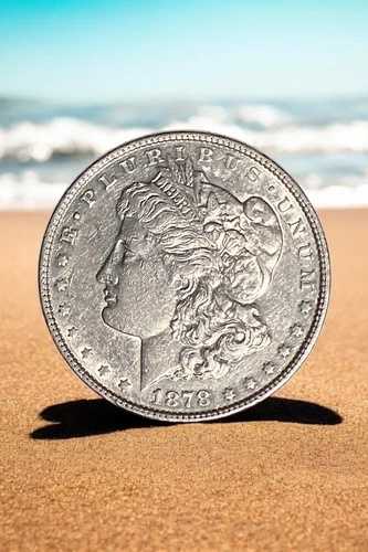 1878-P モルガン銀貨 流通品 極めて良好