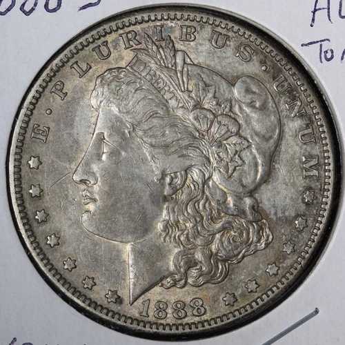 1888-S モーガン銀貨 AU+ トーン E228 GVCHY