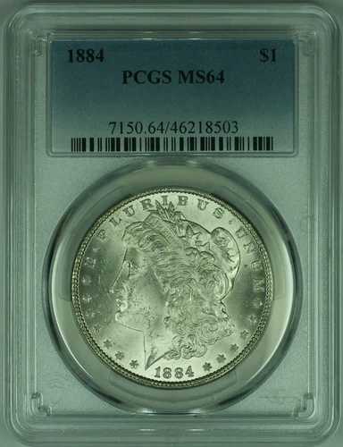 1884年 モルガン銀貨 PCGS MS-64 (25)