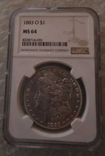 1883-O モルガン銀貨 ~ NGC MS 64