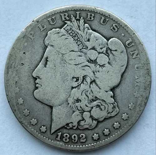 1892 CC モルガン銀貨