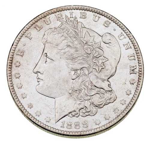 1888年製 1ドル銀モルガンドル、状態良好、プルーフライク