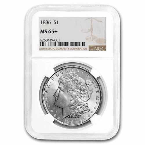 1886年 モルガン・ダラー MS-65+ NGC