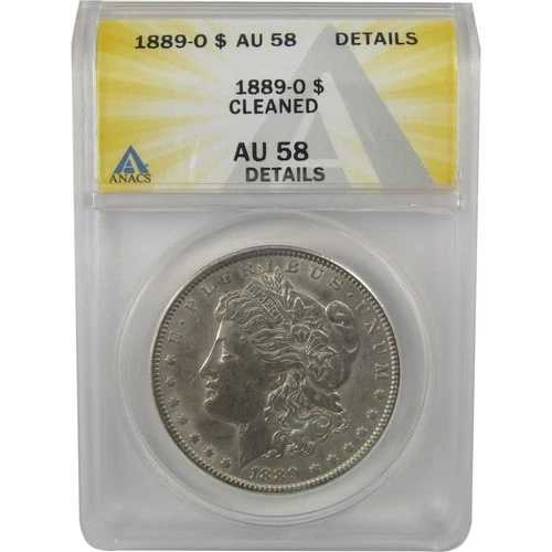 1889 O モルガン・ダラー AU 58 詳細 ANACS シルバー 1 ドルコイン SKU:I22352