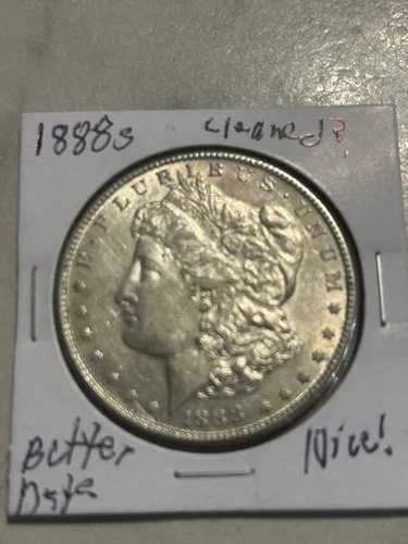 1888年製モルガン・ダラー、クリーニング済み？よりグレードの高いお買い得品。出品リストをご確認ください??