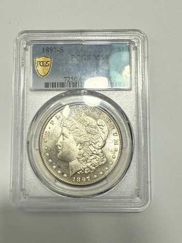 1897-S 1ドル モルガン銀貨 PCGS MS64 84,095円