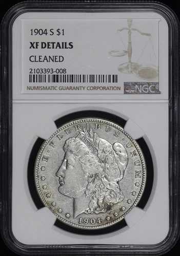 1904-S モルガン・ダラー NGC XF 詳細クリーニング済み｜WORLD RESOURCE【QUEEN店】