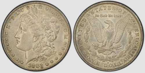 1883-S モーガン銀貨 ~ PCGS 認定 AU53 ~ セミキー日付問題なし *|WORLD RESOURCE【QUEEN店】