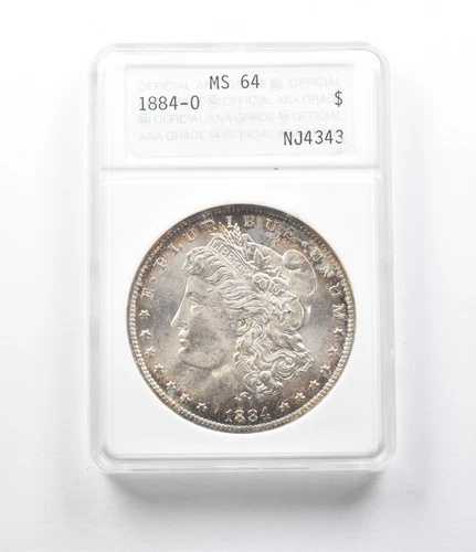 MS64 1884-O モルガン銀貨 ANACS 美しいトーン (旧ANA) *5688