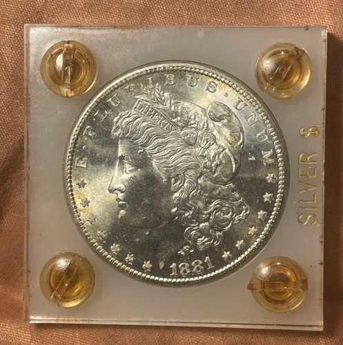 1881-S モルガン銀貨 アイアピール ラスター CAC ワーシー|WORLD RESOURCE【QUEEN店】