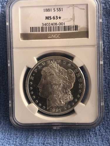 1881-S モルガン銀貨 NGC MS 63 認定 *|WORLD RESOURCE【QUEEN店】