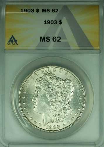 1903年 モルガン銀貨 1ドル硬貨 ANACS MS-62 (45B)|WORLD RESOURCE【QUEEN店】