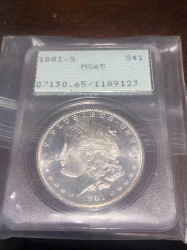 1881-S 1ドル モルガン銀貨 - PCGS MS65!! 素晴らしい!!