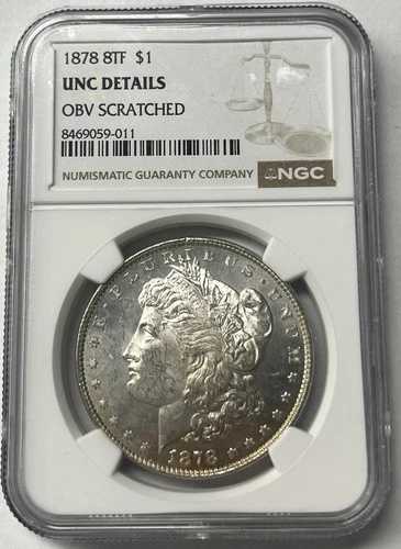 1878 8TF UNC 詳細 表面傷あり