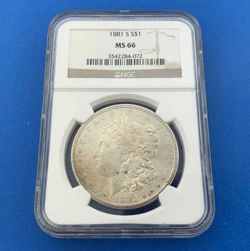 1881年 S モーガン銀貨 ベターキー サンフランシスコ NGC MS66 高品位コイン