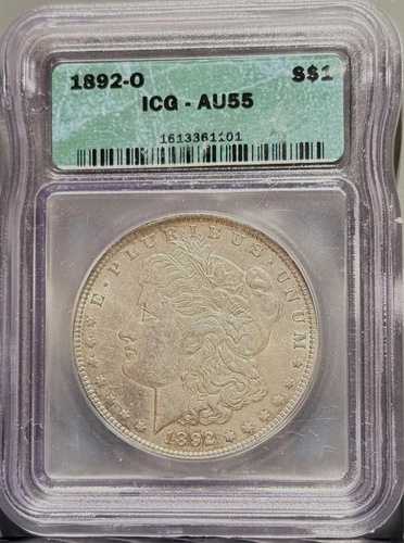 1892-O モルガン・ダラー ICG 認定 AU55