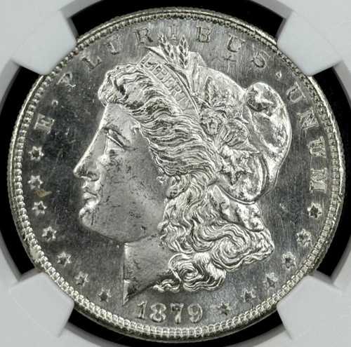1879-S 1ドル モルガン・ダラー NGC MS65 ブラストホワイトジェム フロスティ フルストライク