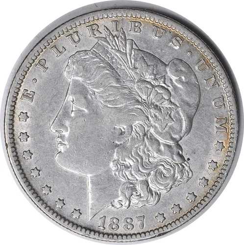 1887/6-O VAM 3 モルガン銀貨 7/6 EF 未認定 #144｜WORLD RESOURCE【QUEEN店】