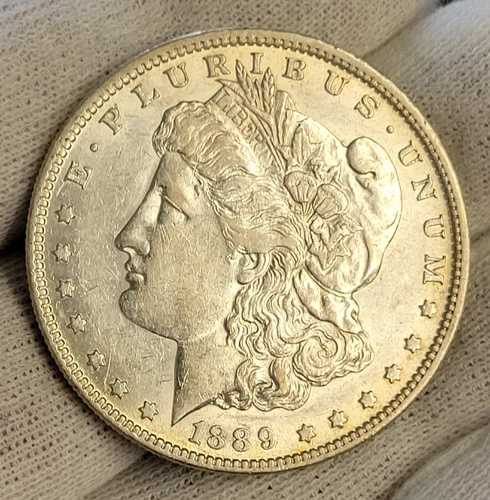 初期 - 1889-O モルガン銀貨 - 90% 米国 *CH AU* よく打たれています!!