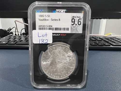 1882 S $1 モルガン銀貨 NGC VaultBox シリーズ 8 ミントステート 9.6 (AFJ)｜WORLD RESOURCE【QUEEN店】