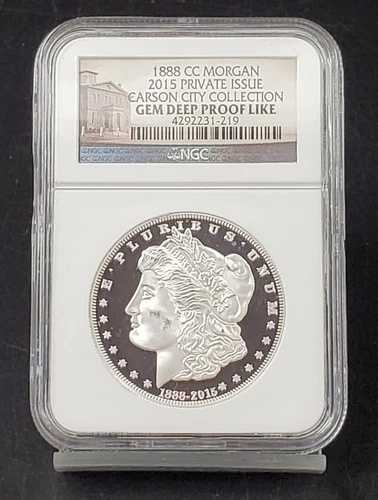1888 CC モーガン 2015 カーソンシティ プライベートコレクション NGC GEM ディーププルーフ