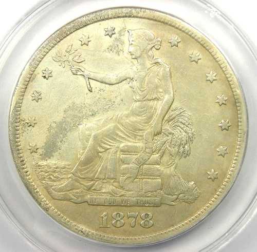 1878-S 貿易銀貨 T$1 - 認定 ANACS XF45 詳細 (EF) - 希少コイン!｜WORLD RESOURCE【QUEEN店】