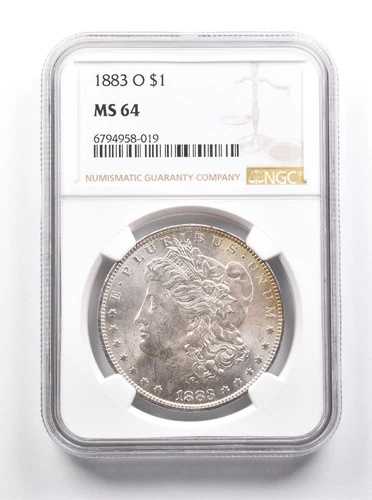 MS64 1883-O モルガン銀貨 NGC 美しい色調 *7448｜WORLD RESOURCE【QUEEN店】