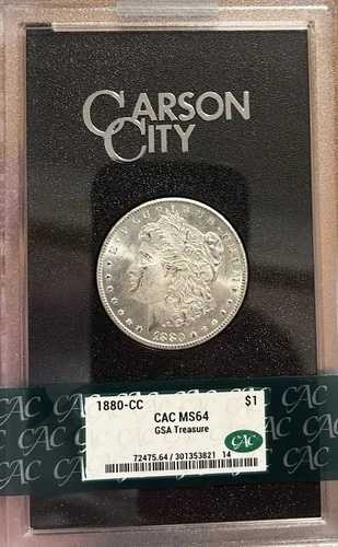 1880-CC GSA CAC MS64 モルガン銀貨｜WORLD RESOURCE【QUEEN店】