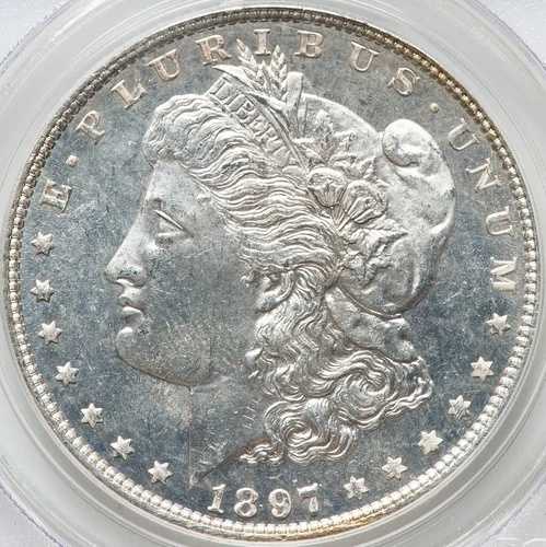 1897年モルガン・ダラー、PCGS MS-64 ディープミラー プルーフ級!魅力的なニアジェム!|WORLD RESOURCE【QUEEN店】