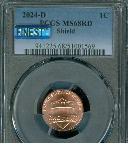 2024 D シールド リンカーン セント PCGS MS68 RD MAC 最高品質 & 汚れなし 希少。｜WORLD RESOURCE【QUEEN店】