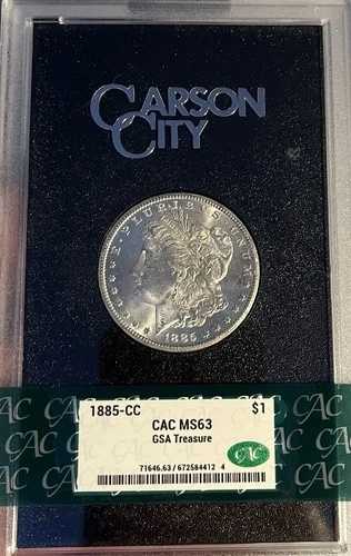 1885-CC GSA CAC MS63 モルガン銀貨|WORLD RESOURCE【QUEEN店】