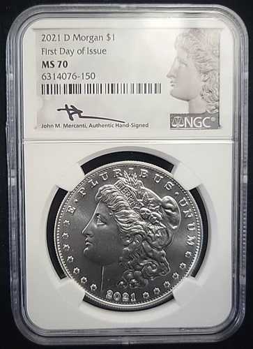 2021 D モルガン シルバー ダラー NGC MS70 | 発行初日 FDOI/FDI | Mercanti｜WORLD RESOURCE【QUEEN店】