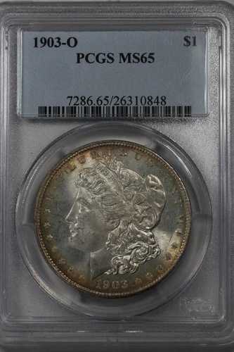 1903-O 1.00 PCGS MS65 モルガン銀貨、ミス・リバティ・ヘッド・ドル、$1|WORLD RESOURCE【QUEEN店】