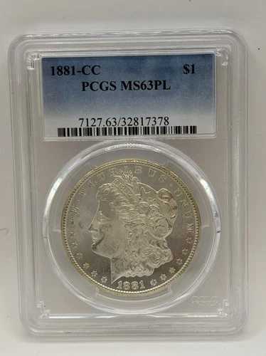 1881-CC モルガン銀貨 PCGS MS63 プルーフライク PL カーソンシティ|WORLD RESOURCE【QUEEN店】