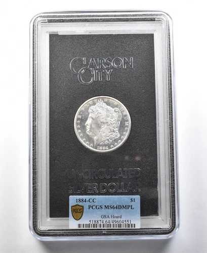 1884-CC モルガン銀貨 GSA ホード MS64 DMPL PCGS *0201｜WORLD RESOURCE【QUEEN店】