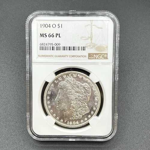 1904-O モルガン銀貨 NGC MS66 プルーフ 燃えるような白い宝石 11EBI25｜WORLD RESOURCE【QUEEN店】